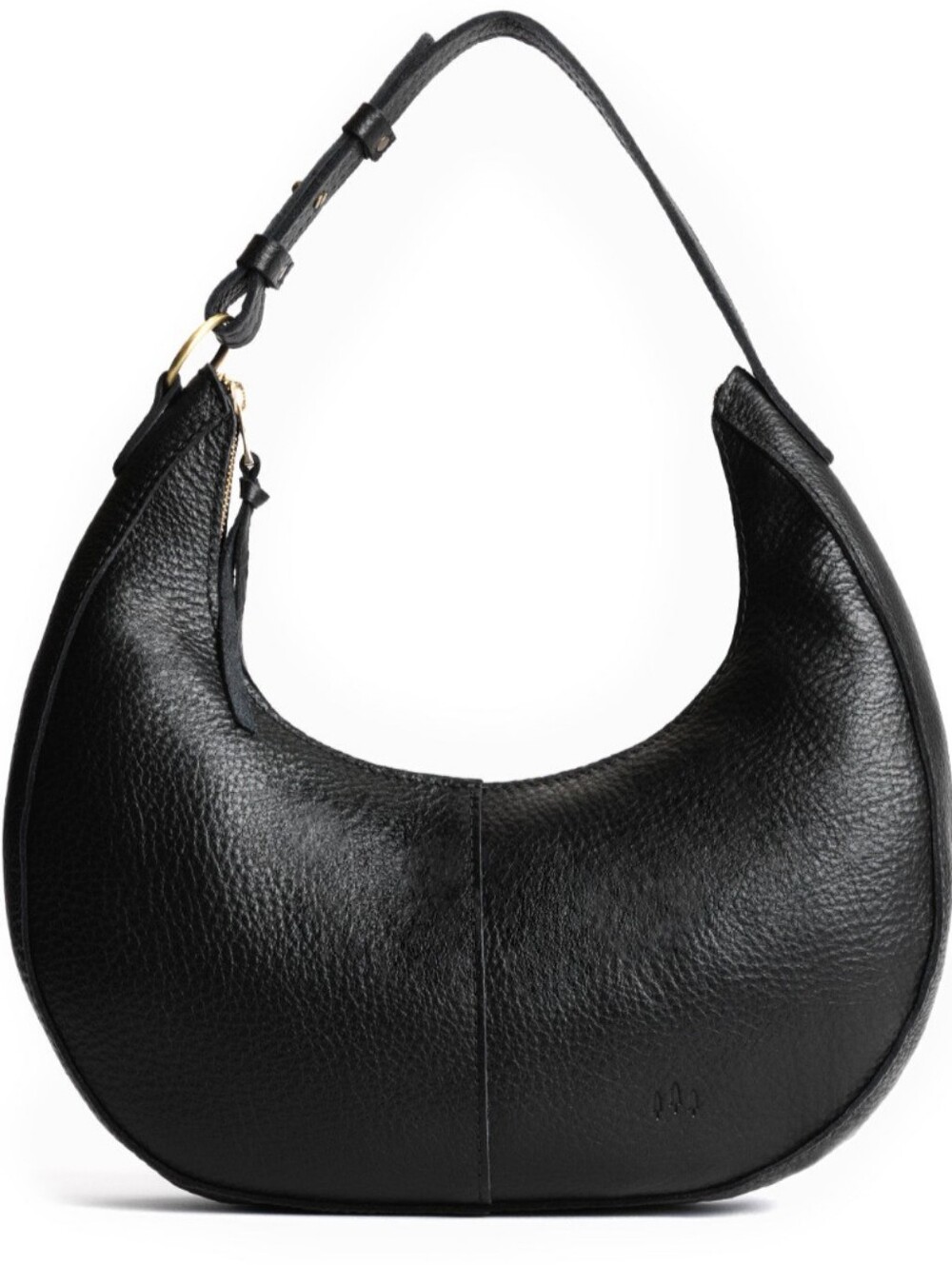 Portland Leather Large Nora Shoulder Bag In Black Pebbled Leather - New!